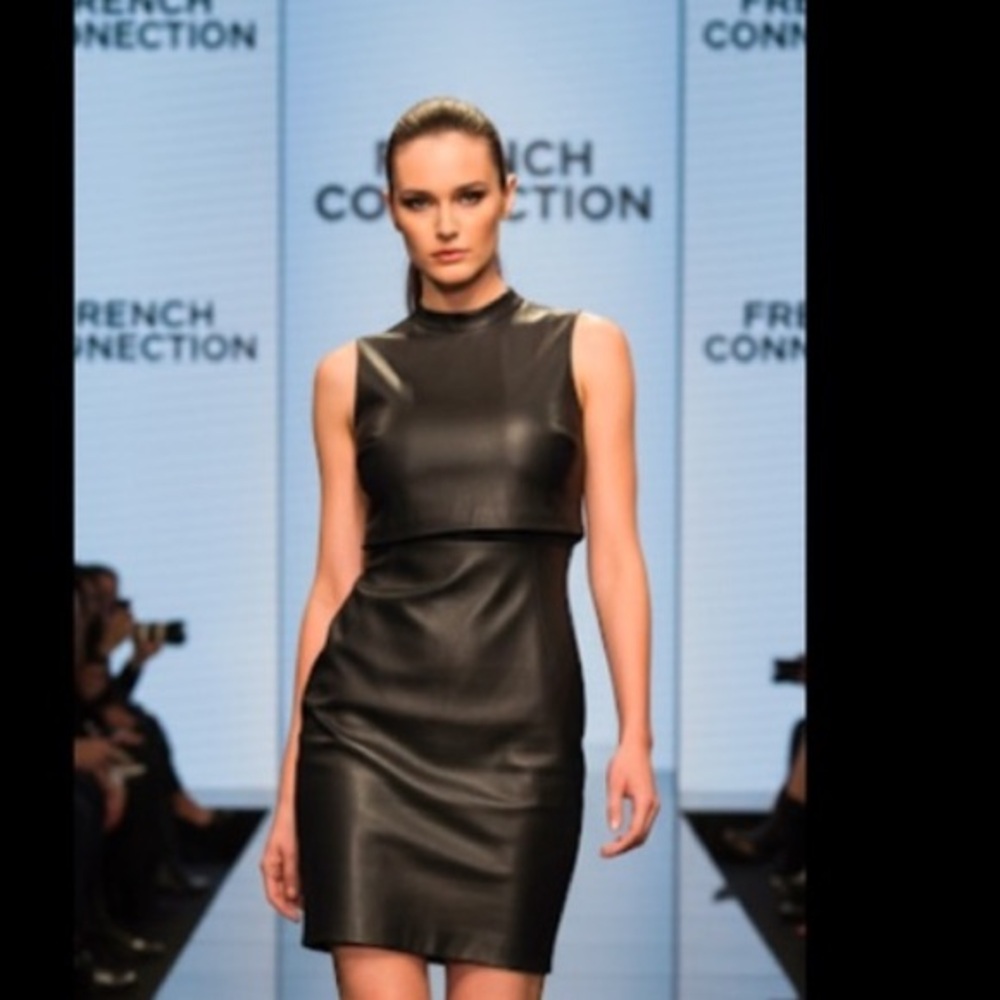 Authentic French Connection designer black dress sz
S